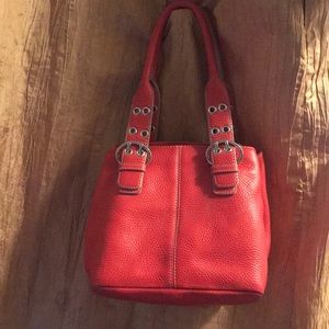 Red Bandolino Satchel Purse